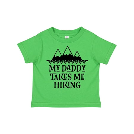 

Inktastic Hiker Daddy Takes Me Hiking Gift Toddler Boy or Toddler Girl T-Shirt