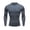 Grey, variant on WBQ Men's Compression Shirts Long Sleeve Athletic T Shirt Workout Cool Dry Running Tops Gym Undershirts Baselayers