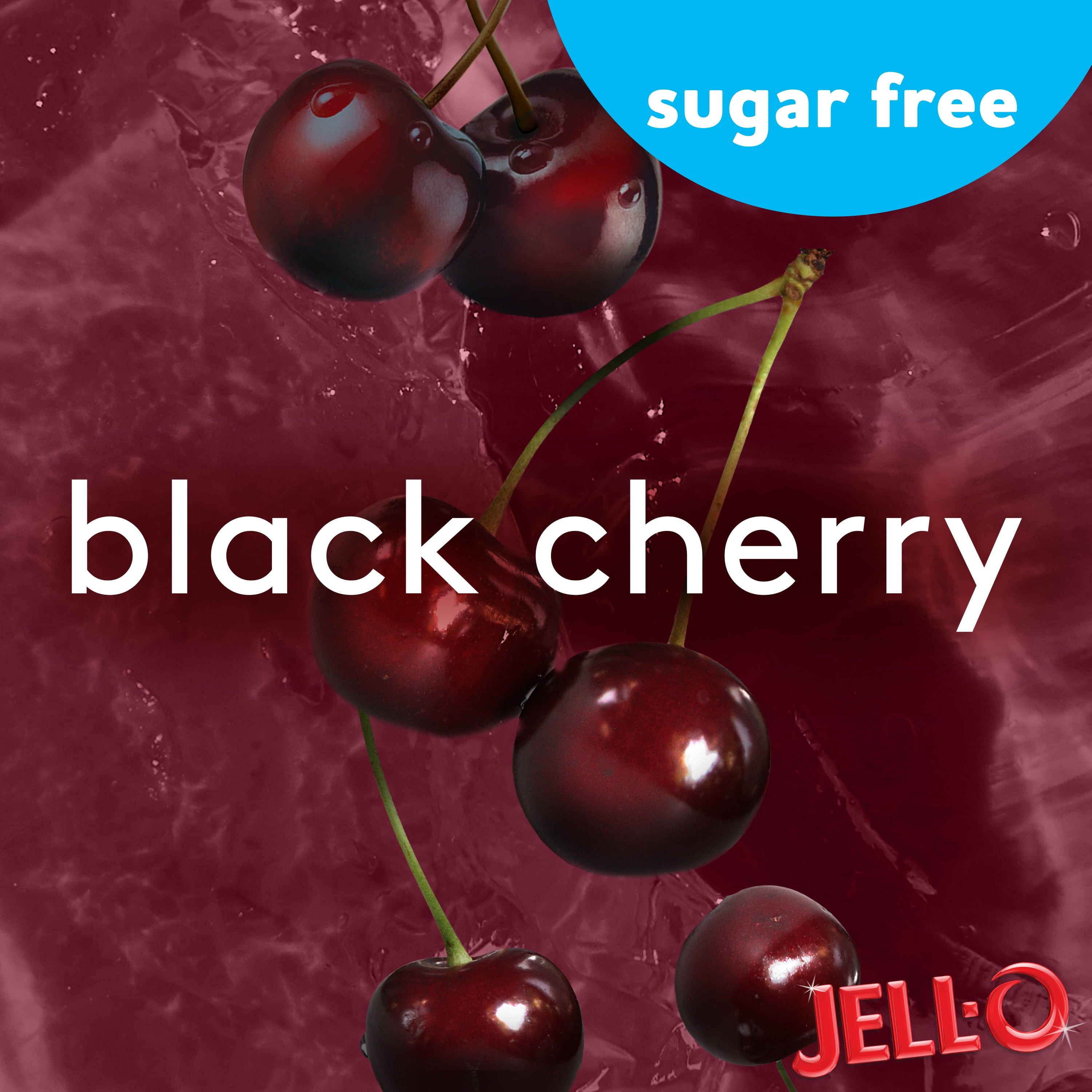 Jell O Sugar Free Ready To Eat Black Cherry Gelatin 4 Ct 12 5 Oz Package Walmart Com Walmart Com