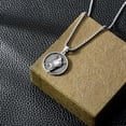 thumbnail image 2 of Viking Necklace for Men S925 Sterling Silver Odin/Troll Cross/Compass/Raven/Valknut/Axe Rune Amulet Necklace Norse Jewelry for Christmas Birthday, 2 of 6