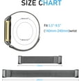 thumbnail image 3 of Metal Bands for Fitbit Charge 5 Band for Women Men, Magnetic Clasp Stainless Steel Mesh Loop Bands for Fitbit Charge 5,Silver, 3 of 13