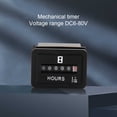 thumbnail image 4 of Sidaley Contador de horas mecánico, portátil, desmontable, preciso, dígito de repuesto integrado, CC 6-80V, calibre de Motor automotriz, pieza de Vehículos, repuestos y accesorios Mis Sidaley VI018234-00B, 4 of 6
