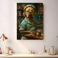 thumbnail image 4 of Funny Dog Kitchen Wall Art - Dining Room Wall Decor - Doguede Bordeaux Cooking Food Canvas Prints for Farmhouse Kitchen Decor, Modern Restaurant Painting Artwork, 4 of 6