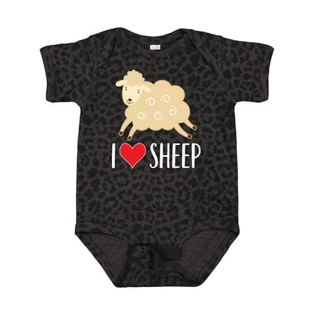 

Inktastic I Love Sheep Cute Gift Baby Boy or Baby Girl Bodysuit