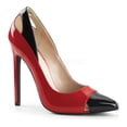thumbnail image 2 of 5" Heel Spectator Pump w/Cutout Details - Red-Blk Pat, 6, 2 of 2