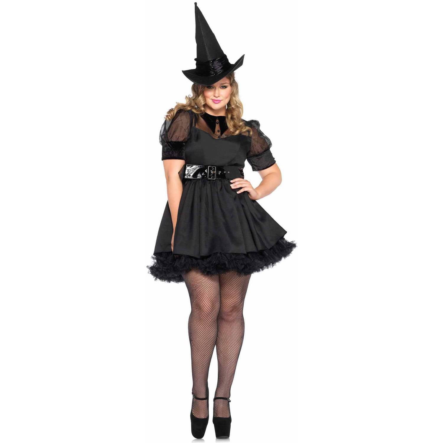 Leg Avenue Women's Plus Size Classic Bewitching Witch Costume, 1X2X
