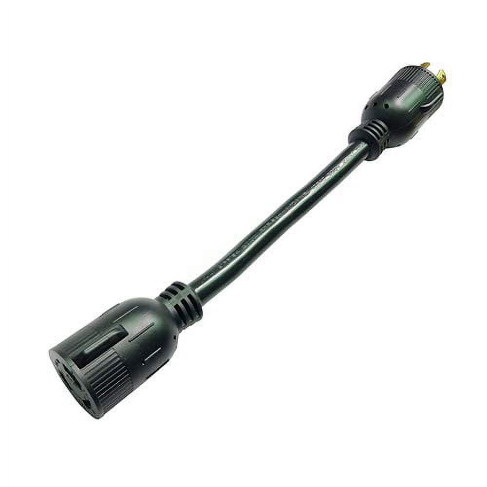 Parkworld 885118 Power Adapter Cord 4-Prong Generator 30A Locking L14-30 Male Plug to Twist Lock 30 AMP L6-30 Female Receptacle