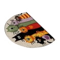 thumbnail image 2 of Half Door Mat 40x60 cm Low Profile Entrance Rug, Absorbent Washable Polyester Doormat, Multicolor Outdoor Indoor Anti-Slip Mat for Front Door, Kitchen Bathroom, 2 of 6