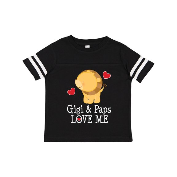 Inktastic Gigi and Paps Love Me Grandson Lion Boys Toddler T-Shirt