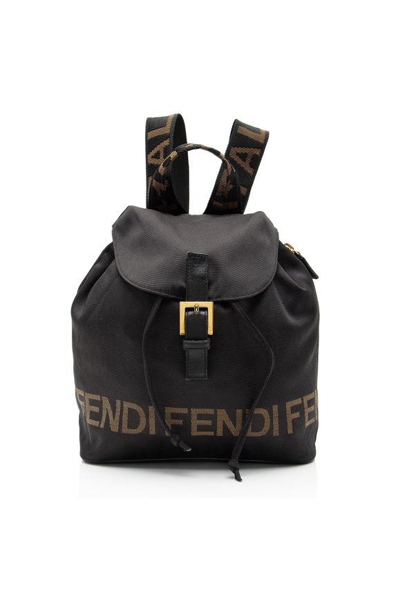 Pre-Owned Fendi Vintage Nylon 1925 Drawstring Backpack