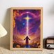 thumbnail image 2 of Pintura Ligera Jesús Lámpara Regalos Noche LED (Jardín), 2 of 9