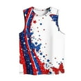 thumbnail image 3 of Oplxuo American Flag Tank Top Women 4th of July Tanks Tops for Womens USA Flag Vest Sleeveless Tee Printing Patriotic Shirts, 3 of 3