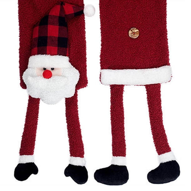 Bufanda Navideña Papá Noel Bufanda Larga De Felpa Bufanda Cálida