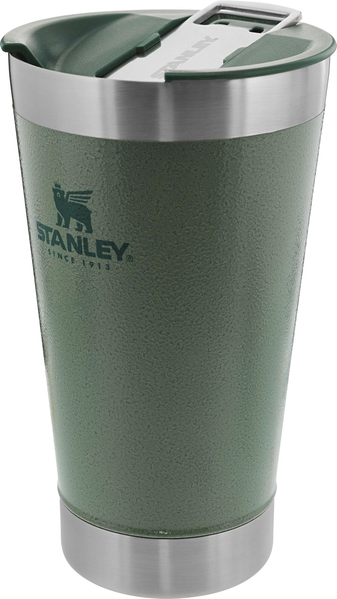 Stanley Classic Stay Chill Vacuum Insulated Pint Glass with Lid, 16oz  Stainless Steel Beer Mug with Built-in Bottle Opener