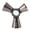 Black Plated, variant on BOKYAN 3 End Bar Measuring Cup 304 Stainless Steel Ergonomic Wine Measuring Device for Wine Mixing Tools, Copper Plated Finish Cocktail Jigger (4.33 inches / 11 cm)