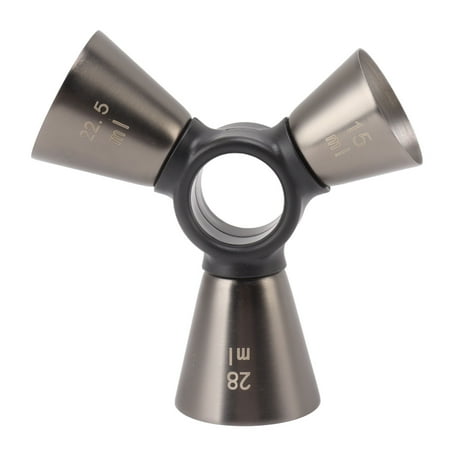 

3 End Bar Measuring Cup 304 Stainless Steel Ergonomic Wine Measuring Device for Wine Mixing Tools