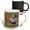 Multicolor, variant on 3drose, Beautiful Turquoise, White, Blue and Black Feathered Barnyard Rooster., 11oz Magic Transforming Mug