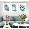 thumbnail image 3 of Tween Teen Girls Bedroom Canvas WallPictures Blue Green Prints Preppy Wall Decor Perfume Makeup Brushes And Headset Music Lover Teenager Posters Painting for Mature Girls Bedroomd, 3 of 6