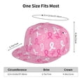 thumbnail image 6 of Fotbe Breast Cancer Awareness (3) Flat Bill Visor Cap Classic Snapback Hat Polyester Foam Trucker Hat Trucker Cap Adjustable Baseball Cap, 6 of 9