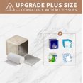 thumbnail image 4 of Box Cover Square, Upgrade 99% Compatible Large Size, Modern Tissue Box Holder for Napkin Facial Paper, Leather Dryer Sheet Dispenser Organizer,Night Stand, 4 of 5