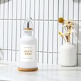 thumbnail image 3 of Dispensador de enjuague bucal BONLONG 350 ml con bambú y acero inoxidable, 3 of 8