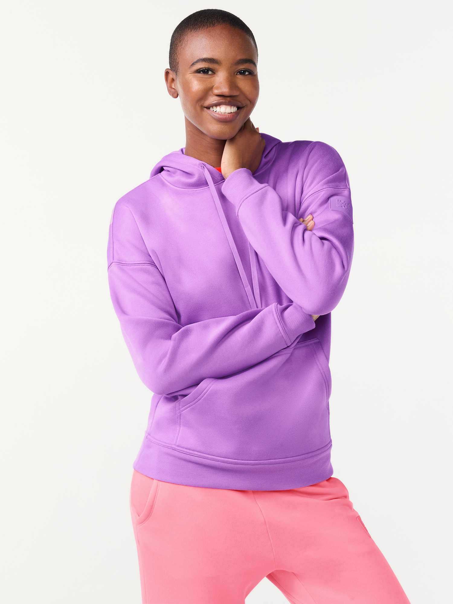 Love & Sports All Gender Fleece Hoodie Sweatshirt - image 3 of 7