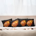 thumbnail image 7 of Ambesonne Sports Throw Pillow Cover 4 Pack, Basketball Shoot Art, 24", Orange Black, 7 of 7