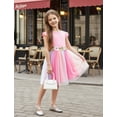thumbnail image 2 of Vestido PATPAT para Niña con Tul y Flores, Princesa para Fiesta, Rosa, 5-6 Años, 2 of 6