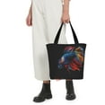 thumbnail image 4 of Goofa Colorful Betta Fish Pattern Tote Bags,Large Capacity Bag,Beach Tote with Zipper Closure, Large Capacity and Foam Padding, 4 of 6