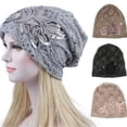 thumbnail image 1 of Women Lace Muslim Ruffle Cancer Chemo Hat Beanie Scarf Turban Head Wrap Cap Hat, 1 of 5