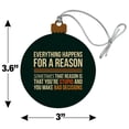 thumbnail image 6 of Everything Happens For a Reason Sometimes That Reason Is That You're Stupid and You Make Bad Decisions Wood Christmas Tree Holiday Ornament, 6 of 6