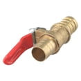 thumbnail image 5 of Brass Ball Valve for 6mm 8mm 10mm 12mm Hose Barb Water Air Gas Line Shut-off, 5 of 8