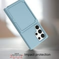thumbnail image 6 of for Galaxy S21 Ultra Women Mirror Case with Card Holder Heavy Duty Protective Dual Layer Shockproof Hidden Card Slot Kickstand Anti-Scratch Slim Wallet Case for Samsung Galaxy S21 Ultra, Blue, 6 of 6