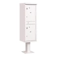 thumbnail image 2 of Outdoor Parcel Locker with 2 Compartments in White with USPS Access Type I, 2 of 3