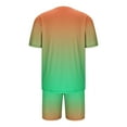 thumbnail image 5 of GERsome Men's 2 Piece Outfits Short Sleeve Crewneck Tops and Shorts Tracksuits Summer Lounge Sets M-4XL, 5 of 5