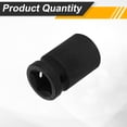 thumbnail image 3 of Uxcell 1/2" Drive 12 Points Socket 15mm Metric CR-V Steel Shallow Impact Socket, 3 of 7