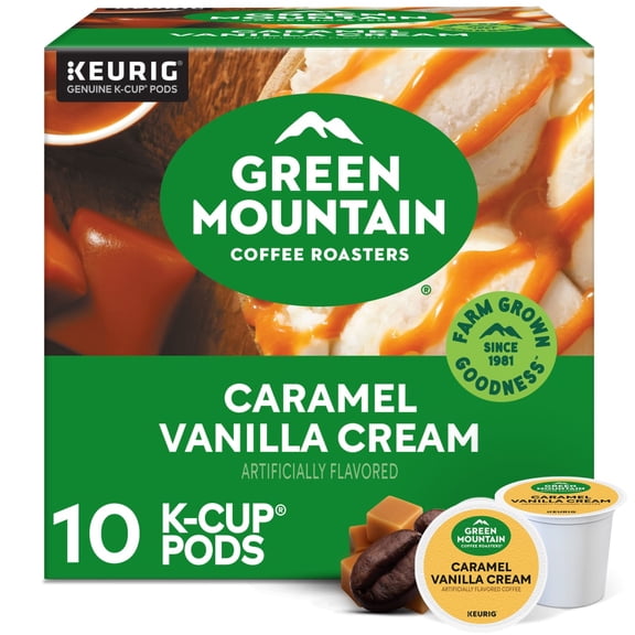 Green Mountain Coffee Roasters Caramel Vanilla Cream Light Roast K-Cup Coffee Pods 10 ct - Pack of 1