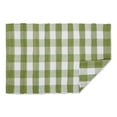 thumbnail image 2 of Contemporary Home Living 40" Green and White Buffalo Check Rag Rectangular Rug, 2 of 3