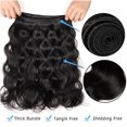 thumbnail image 5 of Woman Girl Real Soft Sliky Full Head Curly Wavy Hair Real Hair 7A Unprocessed Virgin Brazilian Hair Bundles Human Hair Straight Extensions Natural Black 1 Bundle 50g/100g, 5 of 8