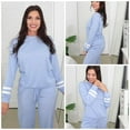 thumbnail image 2 of Ekouaer Sweatsuits Womens Loungewear Set Tracksuit Long Sleeve Pajamas Set with Pockets 2 Piece Outfits Lounge Sets, 2 of 5