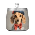 thumbnail image 7 of Yayeee Ashtray with Lid for Cigarette Smokeless Stainless Steel Home Ash Holder, Yellow Dog Artist, 7 of 7