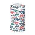 thumbnail image 6 of Picia Colorful Shark mens Cotton Tank Undershirts , Moisture-wicking Ribbed Tanks, Lightweight Cotton Tank Undershirts-XX-Large, 6 of 8