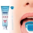 thumbnail image 3 of Gel Limpiador Lengua Con Cepillo Menta Desodorante Oral Mal Aliento Rascador Fresco, 3 of 8