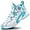 White&blue-1, variant on Men Basketball Shose Breathable Fashion Sneakers Non Slip Sport Shoes