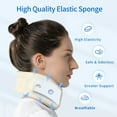 thumbnail image 5 of Neck Brace, Foam Cervical Collar for Sleeping, Soft Neck Support Relieves Pain & Pressure in Spine After Whiplash or Injury, Wraps Aligns Stabilizes Vertebrae (Enhanced, White, Large, 3.3″), 5 of 12