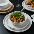 thumbnail image 2 of Stone Lain Jade Stoneware Dinnerware 16-Piece Set of 4, White, 2 of 6