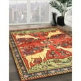 thumbnail image 3 of Ahgly Company Machine Washable Indoor Rectangle Traditional Metallic Gold Area Rugs, 2' x 3', 3 of 7