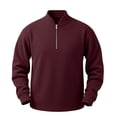 thumbnail image 3 of Vetsdori Mens Long Sleeve Big and Tall Shirts Corduroy 1/4 Zipper Pullover Sport Winter Stylish Henley Plain Tshirts for Men Casual, 3 of 7