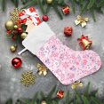 thumbnail image 6 of Coolnut 17.7 Inch Christmas Stockings, 1 PCS Cute Small Flower Presonalized Large Stocking Sock for Family Holiday Xmas Party Decorations, 6 of 7