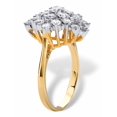 thumbnail image 3 of PalmBeach Jewelry 1.82 TCW Cubic Zirconia Marquise-Shaped Cluster Cocktail Ring Gold-Plated, 3 of 6